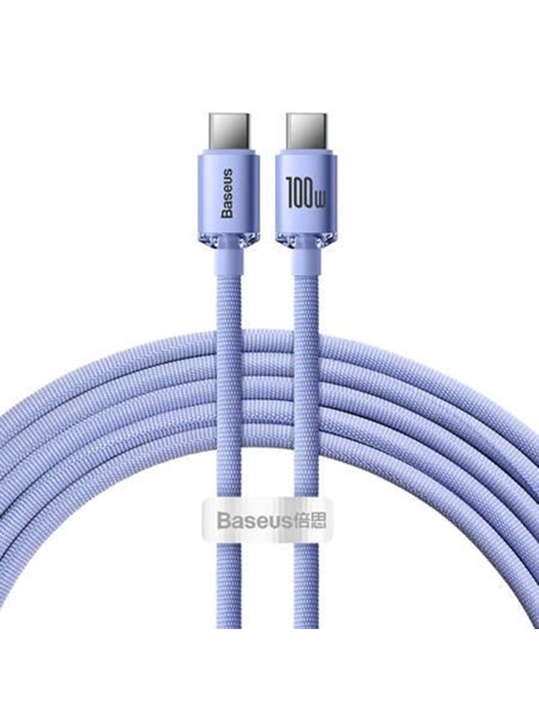 Baseus Crystal Shine cable USB-C to USB-C 100W 2m (purple)