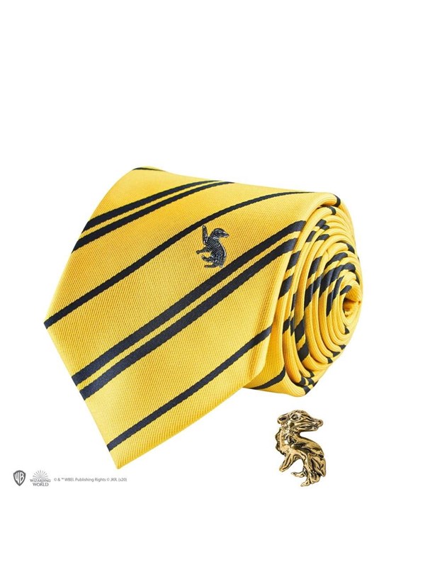 Cinereplicas Harry Potter Hufflepuff Necktie - Luxe stropdas in geschenkdoos