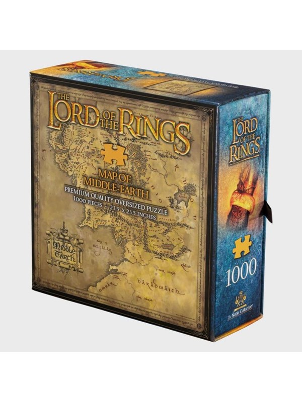 The Noble Collection The Lord Of The Rings - Middle Earth (1000 pieces) Puzzel - Multicolours