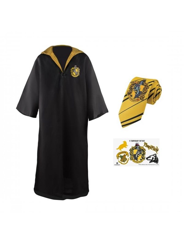Cinereplicas - HP Entry Robe Necktie & Tattoos Hufflepuff Medium EU