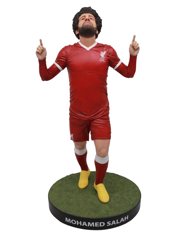 Footballs Finest - MOHAMED SALAH - OFFICIAL LIVERPOOL FC - FOOTBALL'S FINEST 60CM RESIN STATUE - Figuur