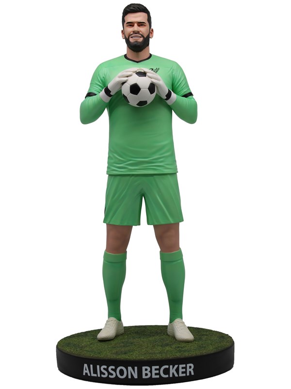 Footballs Finest - ALISSON BECKER - OFFICIAL LIVERPOOL FC - FOOTBALL'S FINEST 60CM RESIN STATUE - Figuur