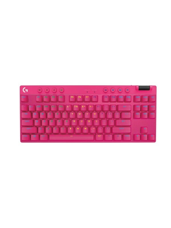 Logitech G PRO X TKL - Logitech GX Brown (Tactile) - Tactile - Gaming Toetsenbord - Zonder Numpad - Engels (US international) - Roze