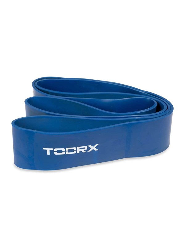 Toorx Fitness Weerstandsband - Resistance Band - Fitness Elastiek - Blauw - Extreem Zwaar - 64 mm dik - 45 tot 100 kg