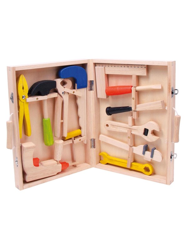 Small Foot - Houten Gereedschapkoffer, 13dlg.