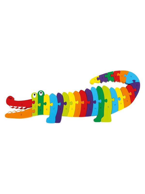 Small Foot - Wooden ABC Crocodile Puzzle 26dlg. Hout
