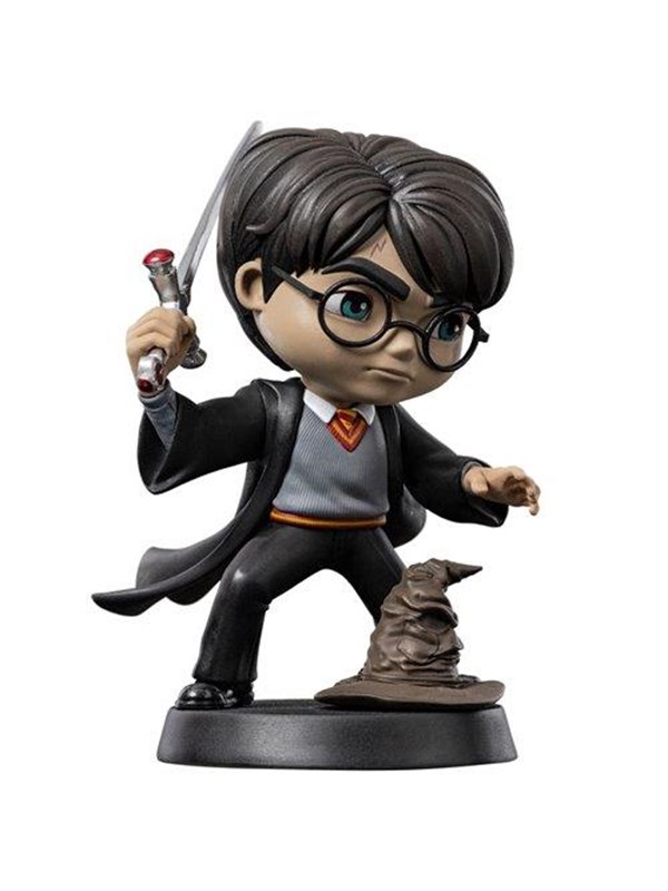 Iron Studios Harry Potter - MiniCo Figuur - Harry Potter met het zwaard van Gryffindor