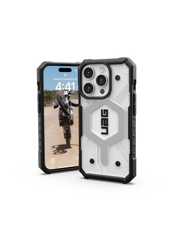 UAG - Pathfinder Mag geschikt voor iPhone 15 Pro Hoesje - transparant