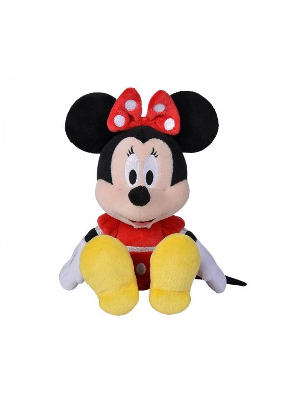 Disney - Minnie Mouse - Red Dress - 25 cm - Pluche - Rood - Alle leeftijden - Knuffel
