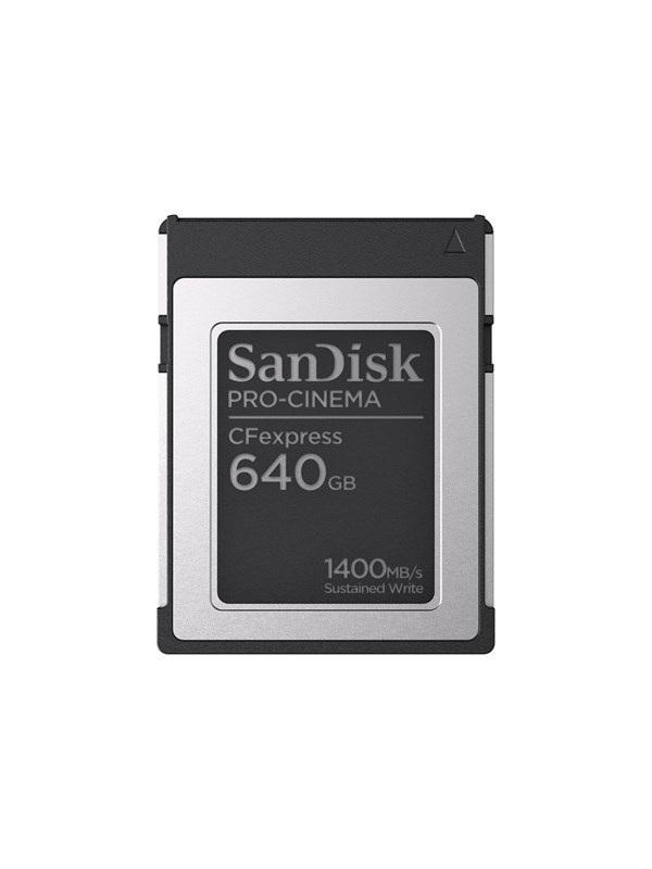SanDisk CF Express Pro Cinema 640GB 1700 / 1500 mb/s type B