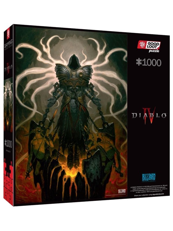 Good Loot- Diablo IV Inarius Puzzel - 1000 Stukjes - Iconische Engel uit Sanctuary- Volwassenen puzzel