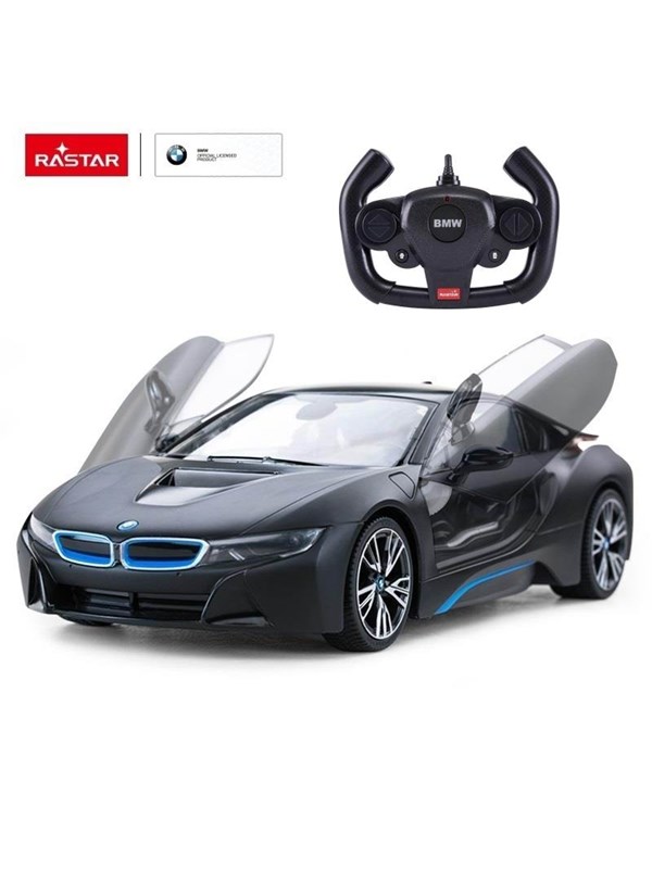 BMW I8 Mat Zwart 1:14 R/C Rastar
