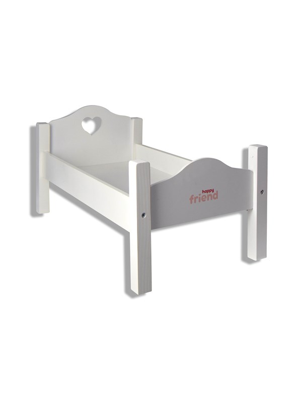 Happy Friend Wooden Doll Bed