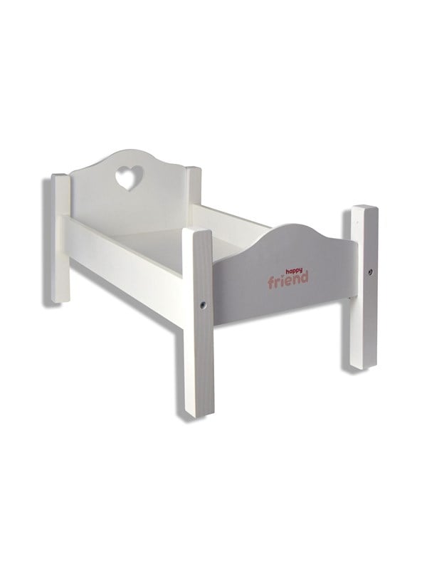 Happy Friend Wooden Doll Bed