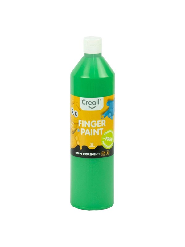 Creall vingerverf groen conserveringsvrij 750ml kinderverf.