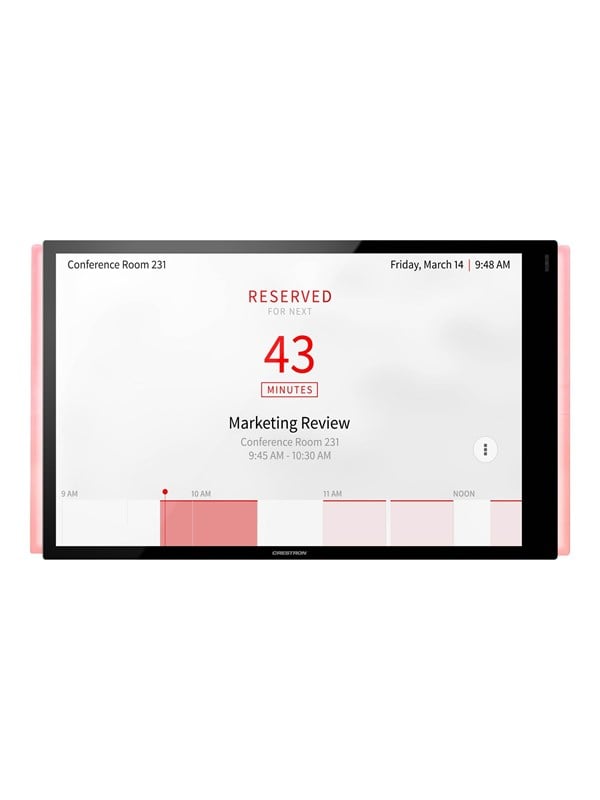 Crestron Electronics Crestron Room Scheduling Touch Screen TSS-1070-B-S-LB KIT - room manager - Bluetooth 802.11a/b/g/n/ac - smooth black - Max - recommended for