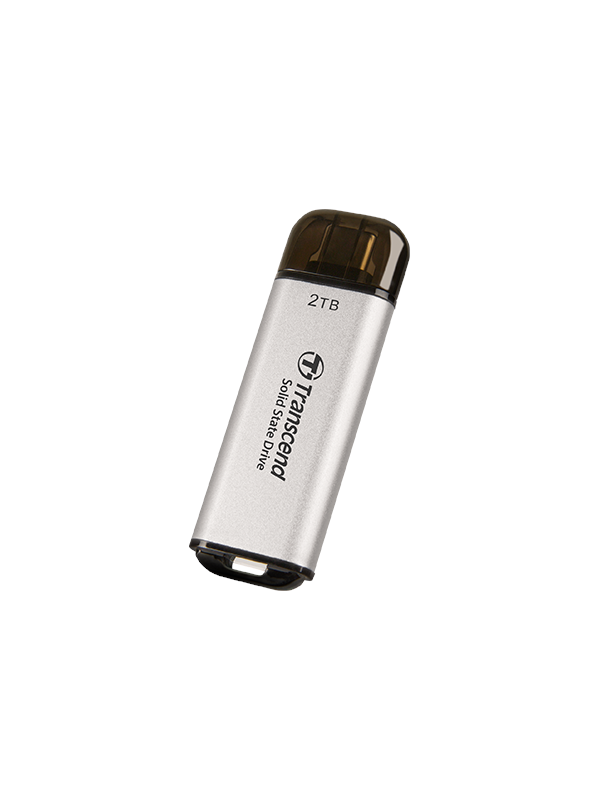 Transcend ESD300 Portable SSD - Silver - 2TB
