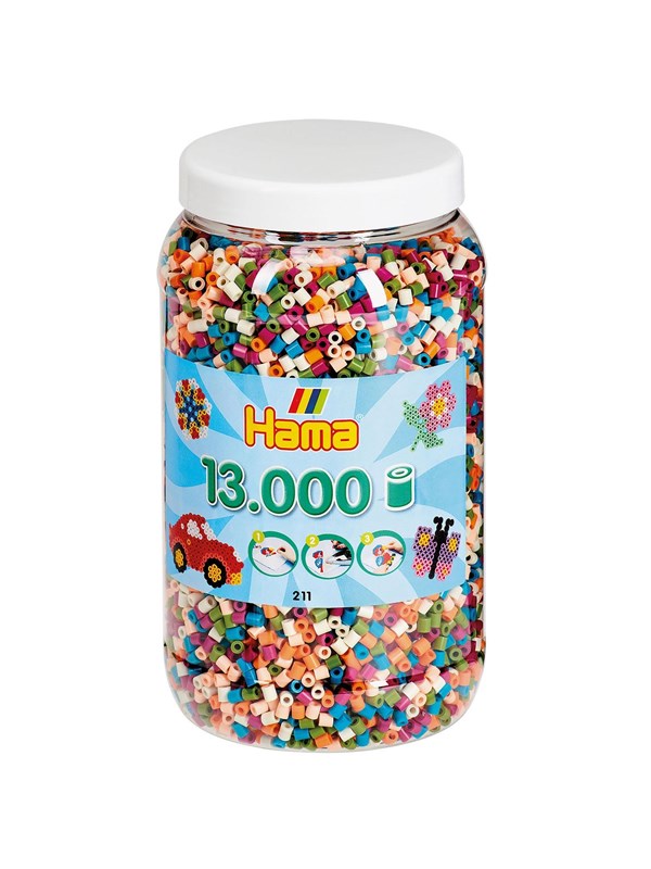 Hama Beads in Pot - Mix 13000 pcs