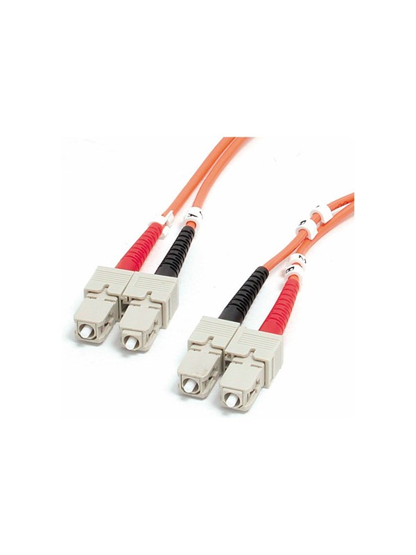 StarTech.com 2m Fiber Optic Cable - Multimode Duplex 62.5/125 - LSZH - SC/SC - OM1 - SC to SC Fiber Patch Cable (FIBSCSC2) - network cable - 2 m - 2m