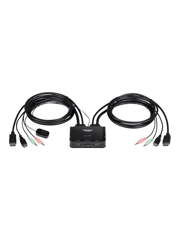TRENDnet TK-220DPi KVM Switch, 2-poorts 4K DisplayPort