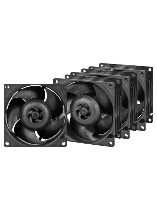 Arctic Server Fan S8038-7K - 4-pack - Case ventilator - 80mm - Black