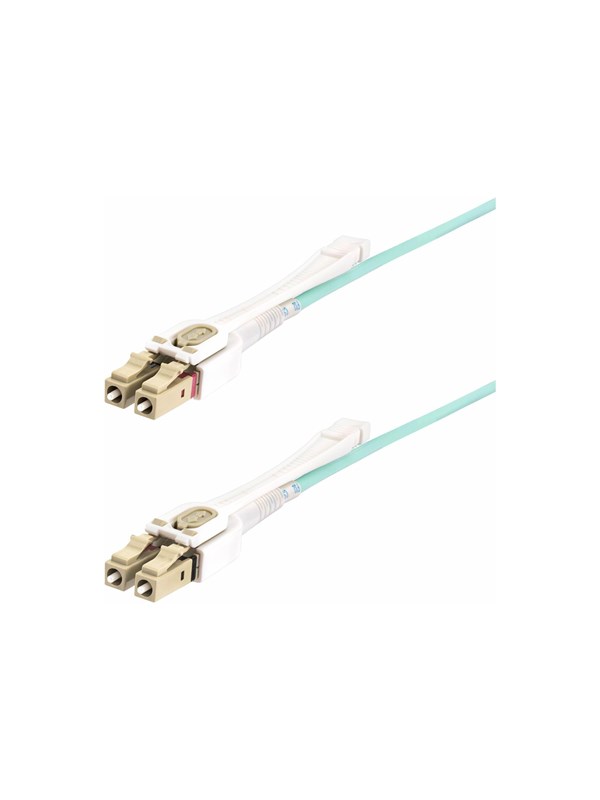 StarTech.com 4m LC naar LC (UPC) OM4 Multimode Glasvezelkabel met Push-Pull Tabs, 50/125µm, 100G Netwerken, Buigbestendig, Low Insertion Loss, LSZH Fiber Patchkabel