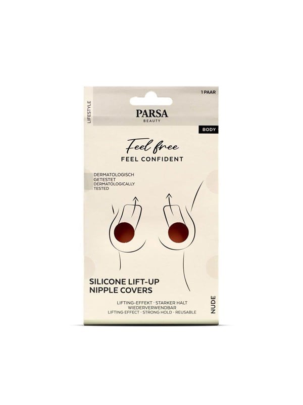 PARSA Silicone Lift-Up Nipple Covers - Nude