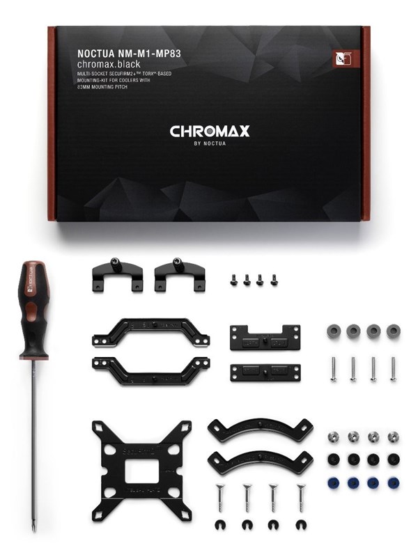Noctua NM-M1-MP83 chromax.black - Torx-based SecuFirm2+ mounting kit - CPU Bevestigingsbeugels