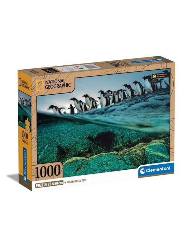 Clementoni Jigsaw Puzzle National Geographics - Penguin 1000pcs. 2D Puzzels