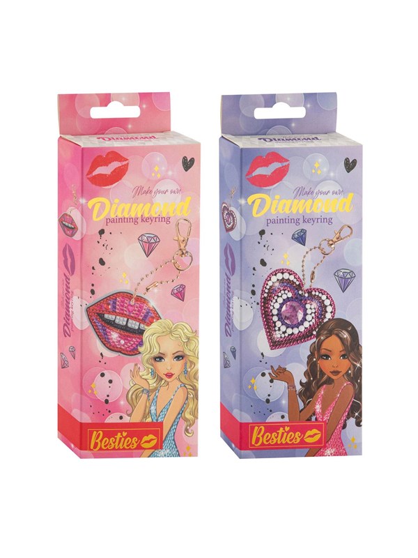 Diamond Painting Sleutelhanger maken knutselset voor kinderen.
