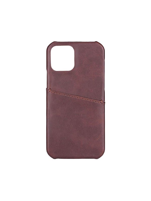ONSALA Mobile Cover Brown with Cardpocket iPhone 12 6.1"