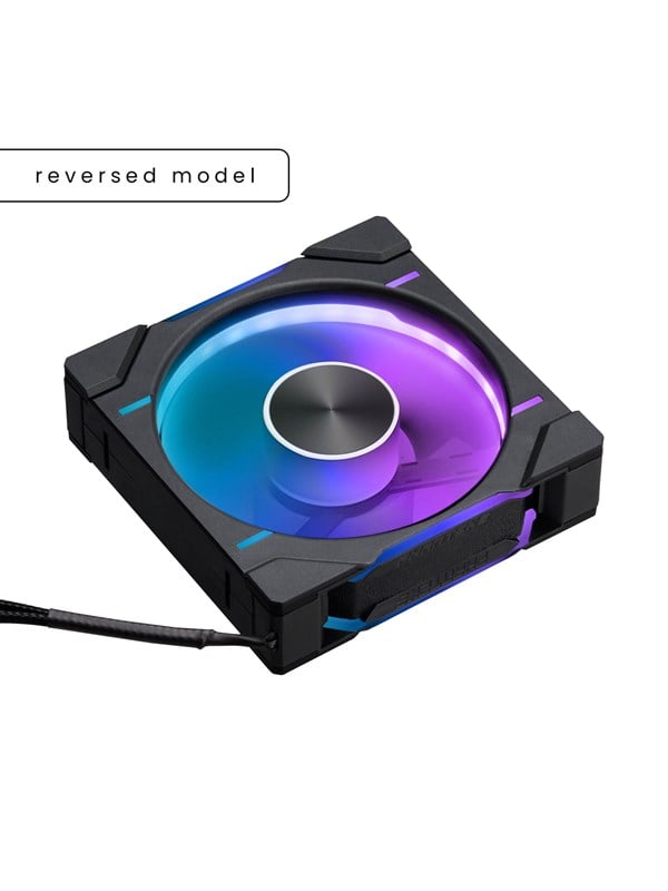 Phanteks PH-F120D30 - 3-pack - reverse - Case ventilator - 120mm - Zwart met RGB-licht
