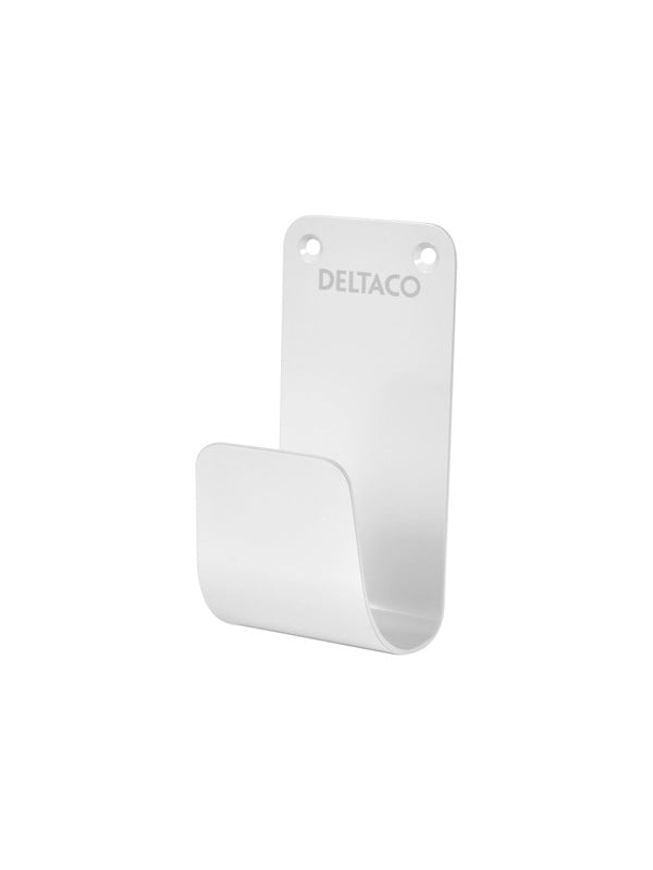 Deltaco E-charge Cable Hook Stainless Steel SS304 white