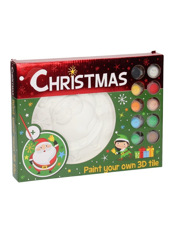 Wins Holland 3D-tegel schilderen kerst knutselset 17,5 cm creatief.
