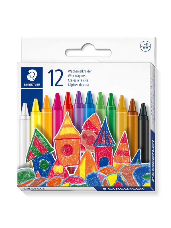 Staedtler Wax crayon 8mm 12pcs.box
