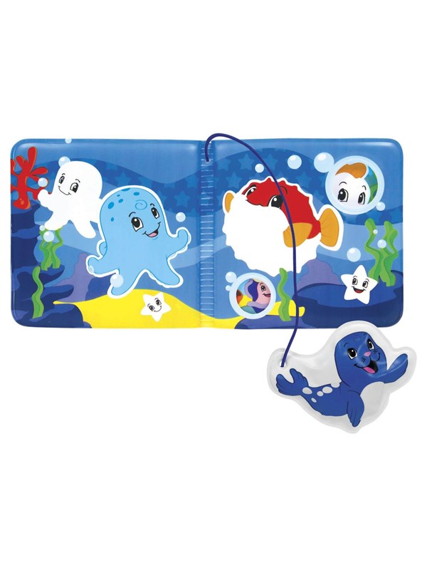 ABC magisch badboekje baby speelgoed waterpret kleurrijk zeedieren.