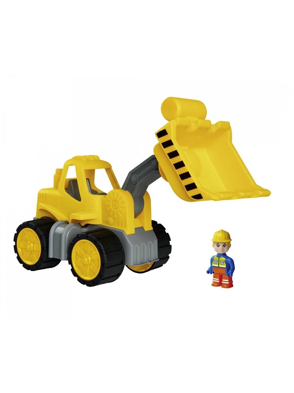 BIG Power Worker Wiellader + Figuur - Zandbak - Speelgoedvoertuig