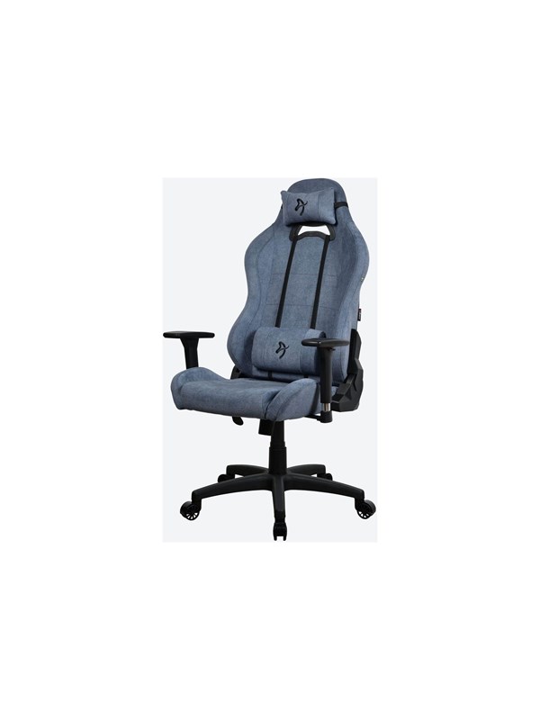 Arozzi Torretta Softfabric Stoel - Blauw - Zachte stof - Tot 120 kg
