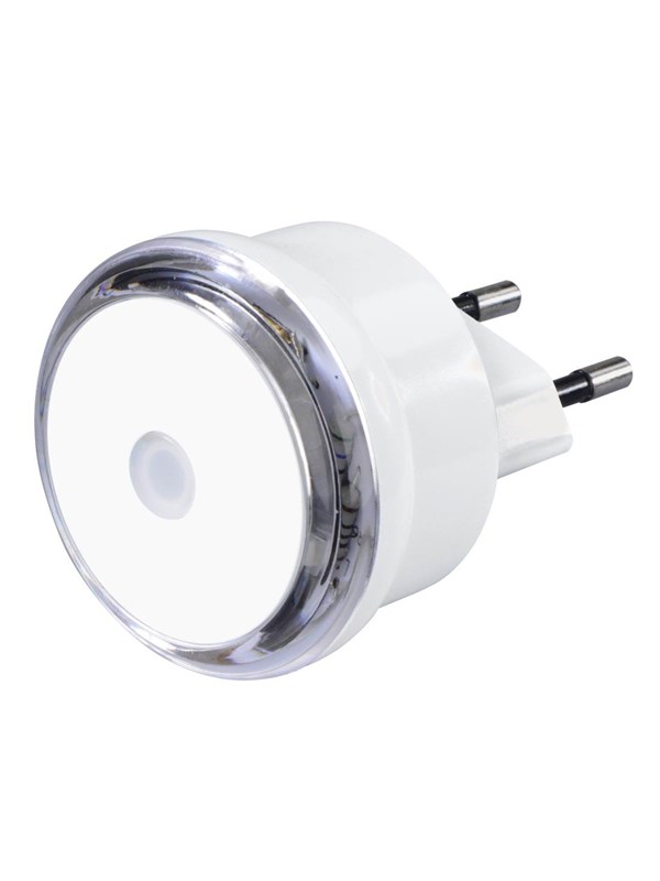 Hama LED Nachtlampje Basic Wit met Stekker en Schemersensor - Energiebesparend voor Kinderkamer, Badkamer en Slaapkamer