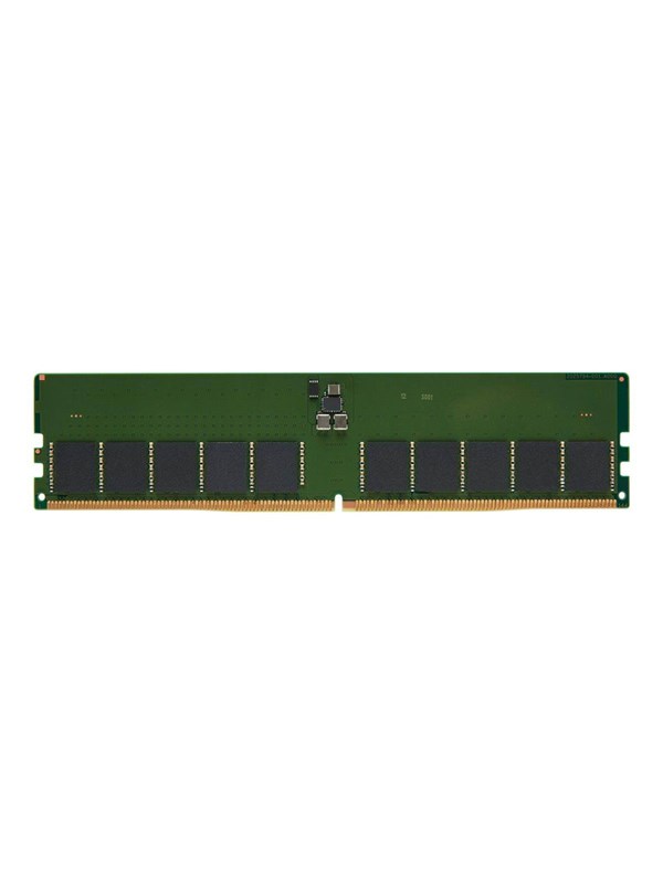 Kingston DDR5 - module - 32 GB - DIMM 288-pin - 4800 MHz / PC5-38400 - unbufferedDDR5-module van 32 GB, DIMM met 288 pinnen, een snelheid van 4800 MHz / PC5-38400 en ongebufferd