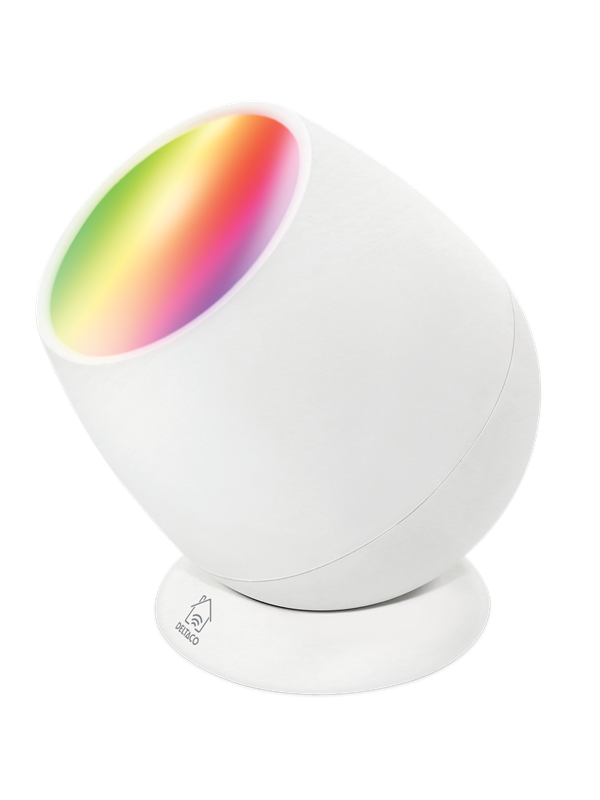 Deltaco Smart Home Slim Wake-up Light - RGB verlichting - USB-C - Wit