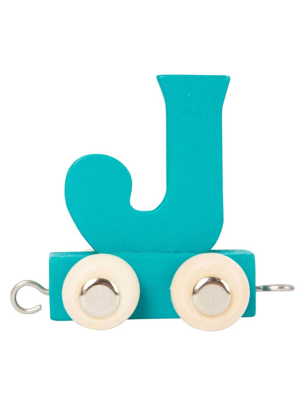 Small Foot - Wooden Letter Train Color - J