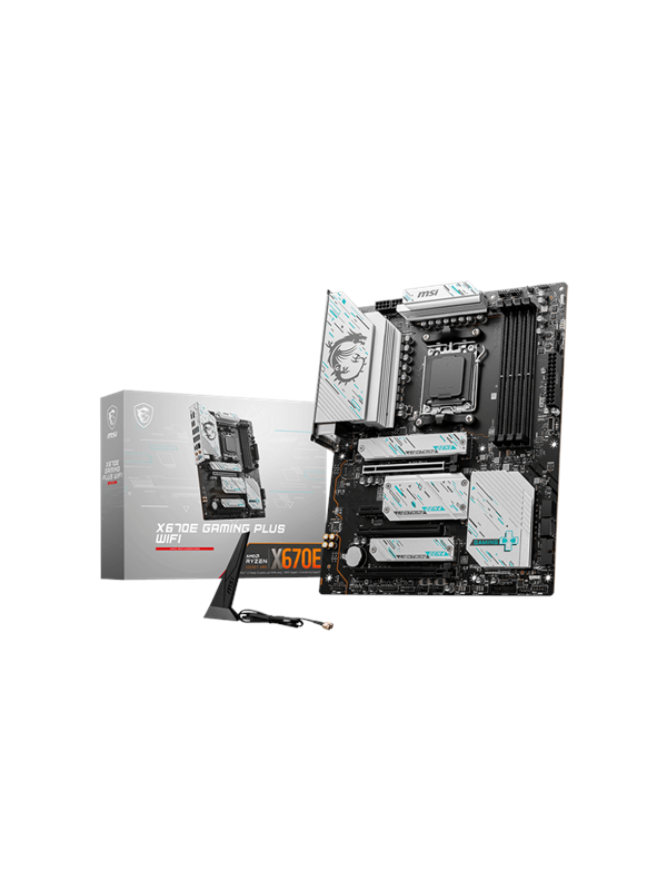 MSI X670E GAMING PLUS WIFI Moederbord - AMD X670E - AMD AM5 - DDR5 RAM - ATX