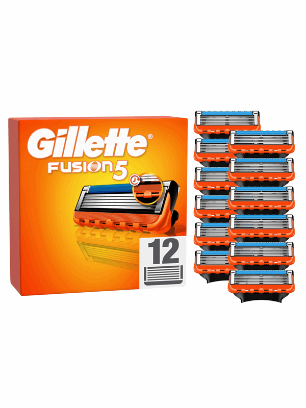 Gillette Fusion Manual Razor Blades (12-Pack)