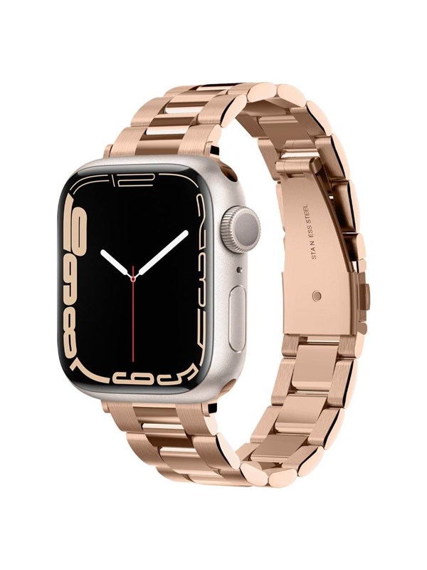 Spigen Modern Fit Apple Watch 1 / 2 / 3 / 4 / 5 / 6 / 7 / 8 / 9 / SE 41MM /40MM /38MM Bandje RVS Roze Goud