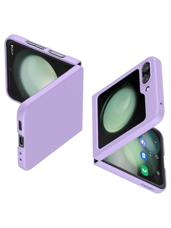 Spigen Hoesje Geschikt voor Samsung Galaxy Z Flip 5 - Air Skin - Back Cover - Paars