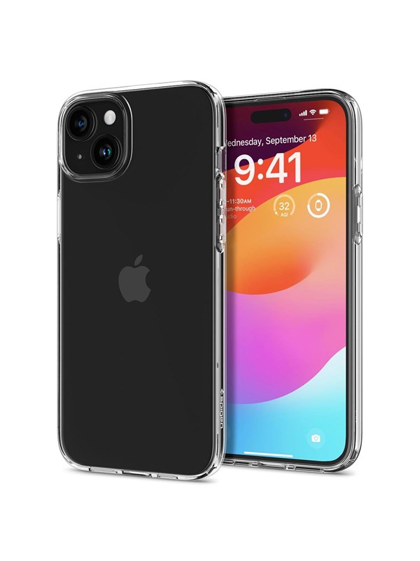 Spigen Crystal Flex | Hoesje Geschikt voor Apple iPhone 15 | Back Cover TPU | Transparant