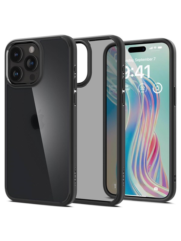 Spigen Ultra Hybrid Apple iPhone 15 Pro Max Hoesje Frost Zwart