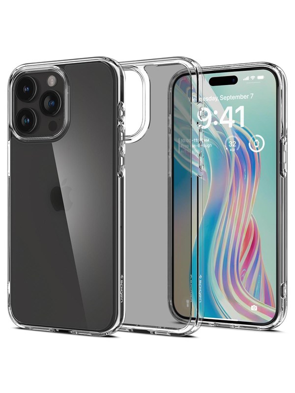 Spigen Ultra Hybrid Apple iPhone 15 Pro Hoesje Back Cover Frost Clear