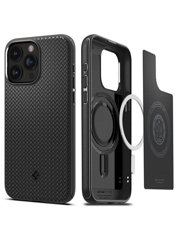 Spigen Mag Armor Apple iPhone 15 Pro Hoesje MagSafe Back Cover Zwart